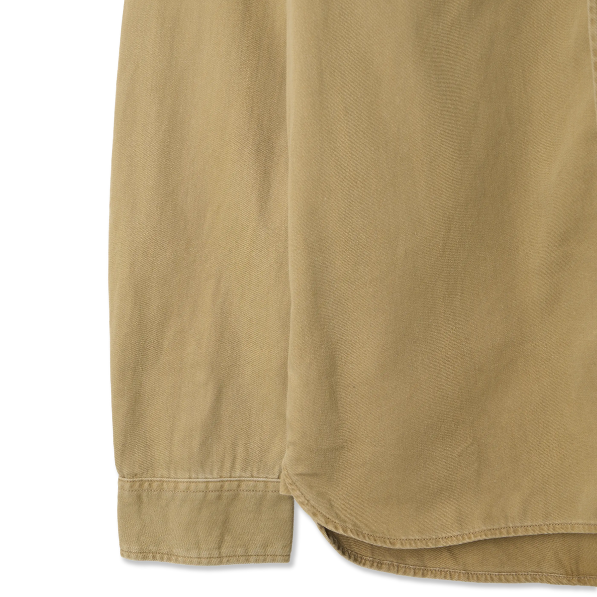 RRL By Ralph Lauren Twill Officer's Workshirt Faded Tan - Detail 4