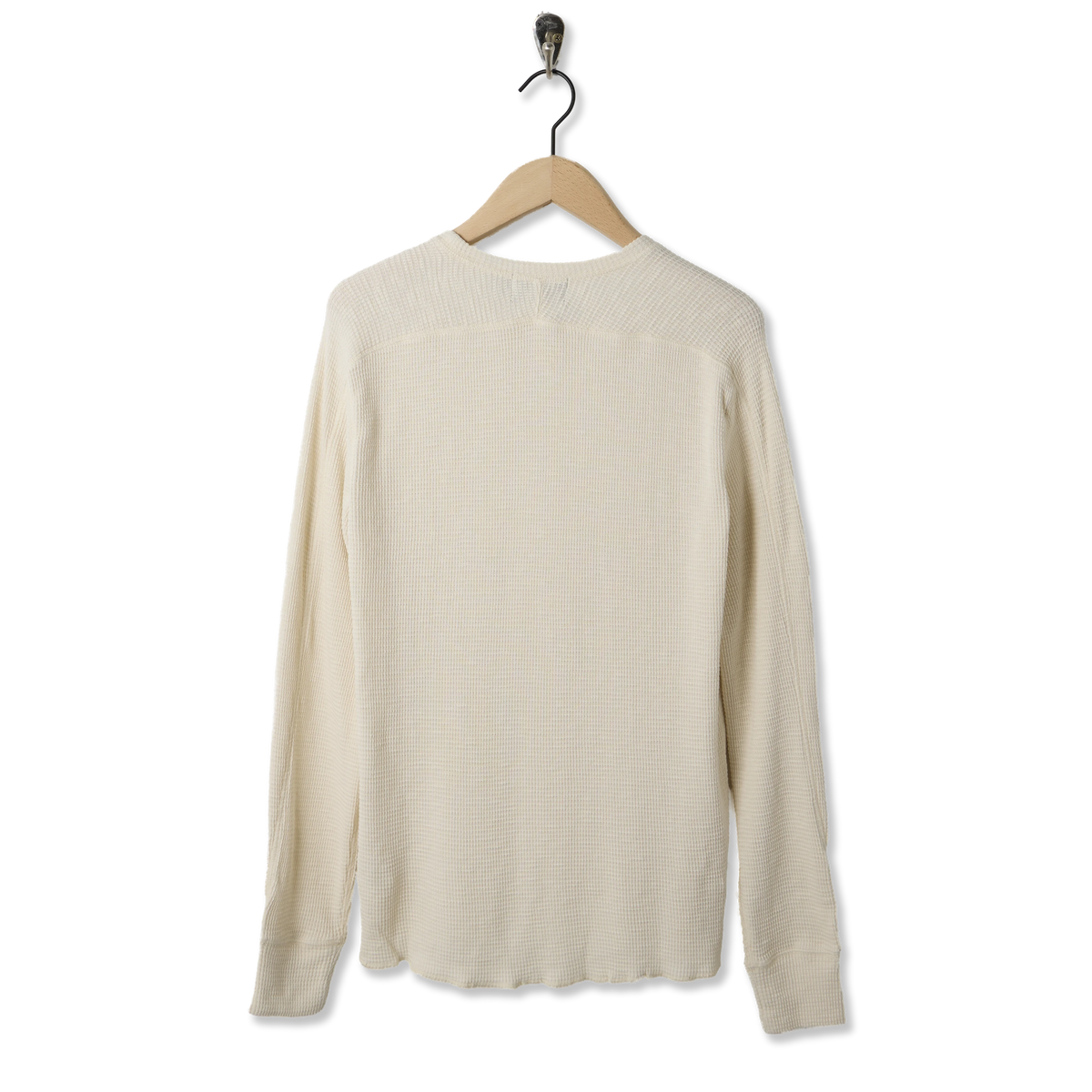RRL By Ralph Lauren Waffle-Knit Crewneck Paper White - Back