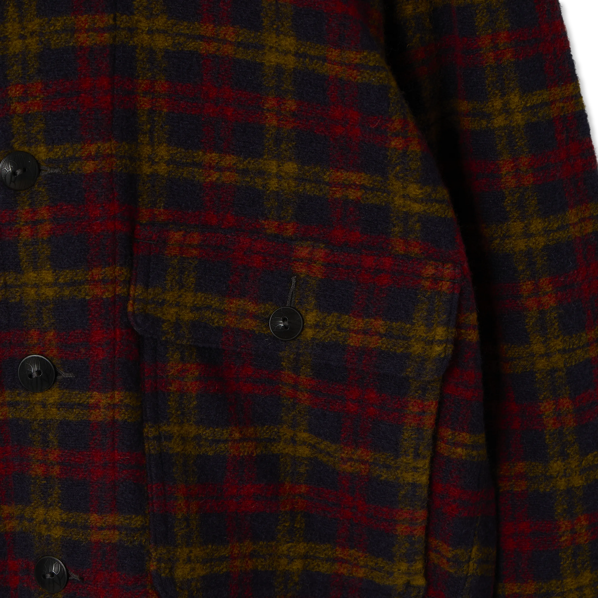 RRL By Ralph Lauren Wool-Blend Flight Jacket Red / Multi - Detail 3