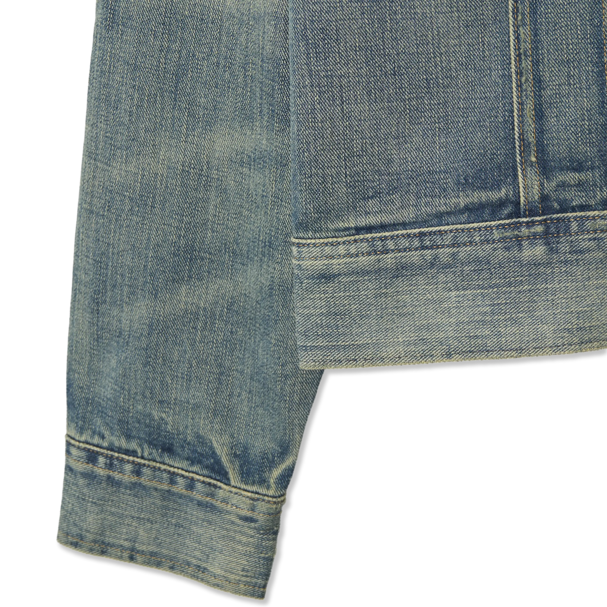 RRL by Ralph Lauren Leeland Indigo Denim Trucker Jacket Leeland Wash - Detail 2