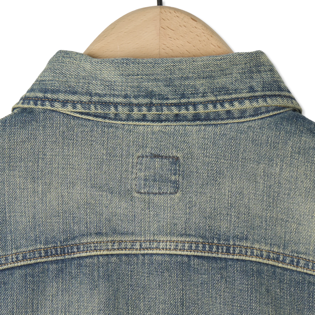 RRL by Ralph Lauren Leeland Indigo Denim Trucker Jacket Leeland Wash - Detail 7