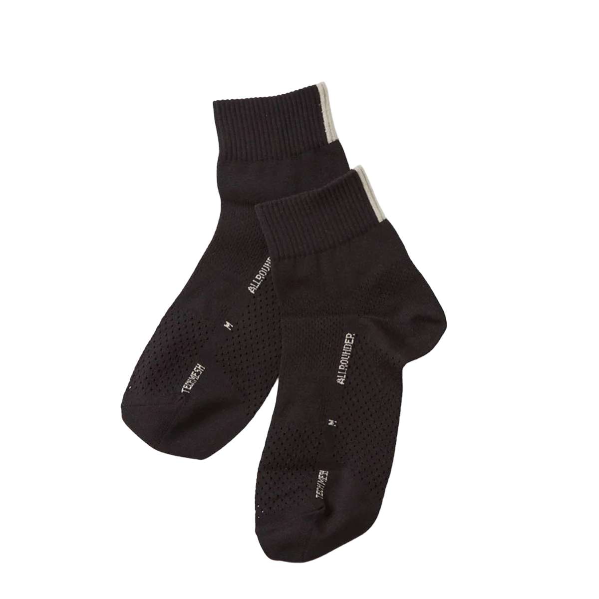 RoToTo Allrounder Tech-Mesh No Show Black - View 1