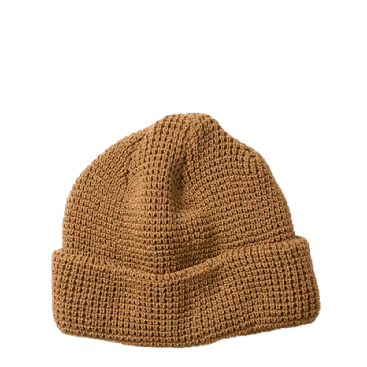 RoToTo Waffle Watch Cap Tan Brown - View 1