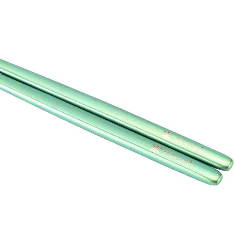 Snow Peak Titanium Chopsticks Green - View 1
