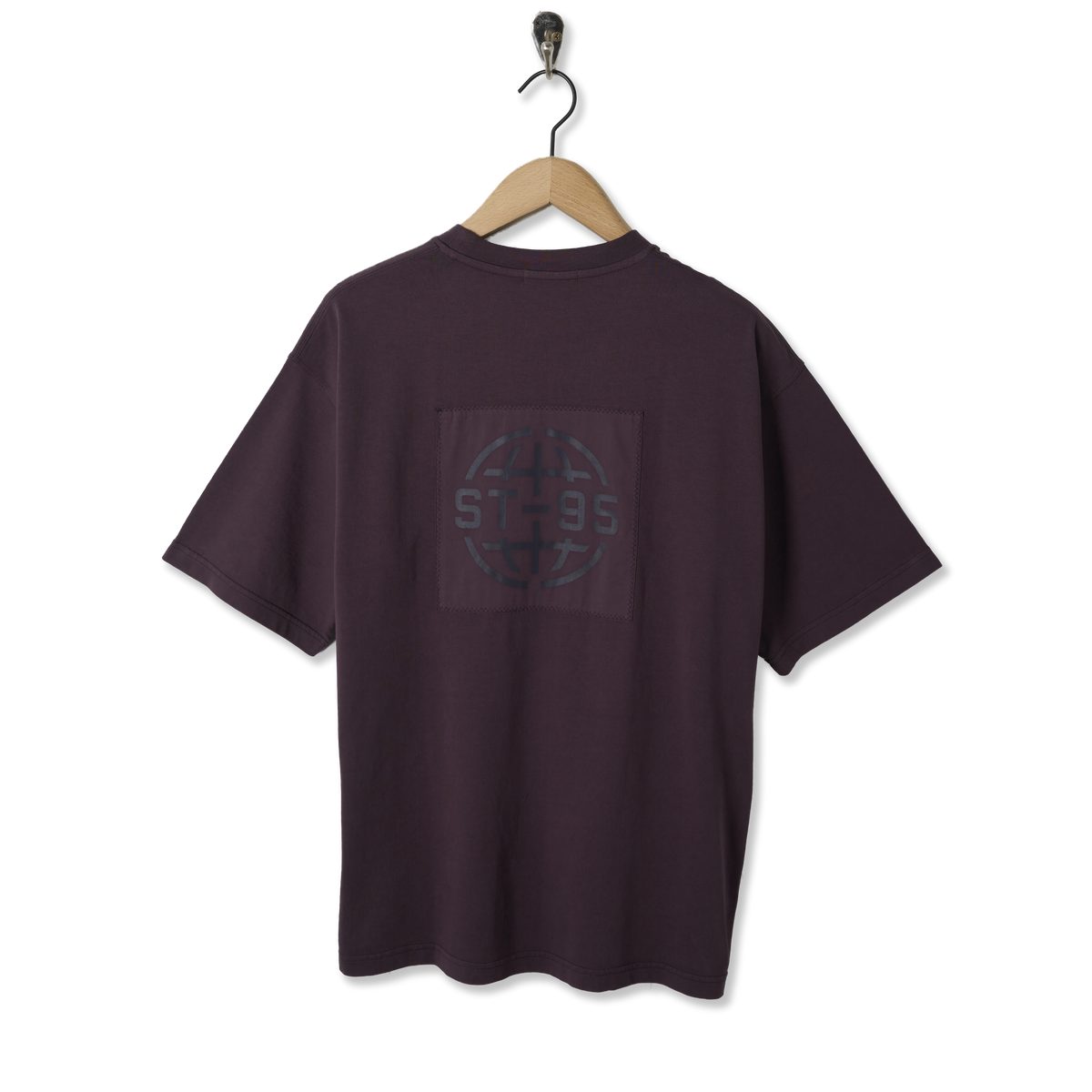 ST95 Urano Patch Oversized T-shirt Plum - Back