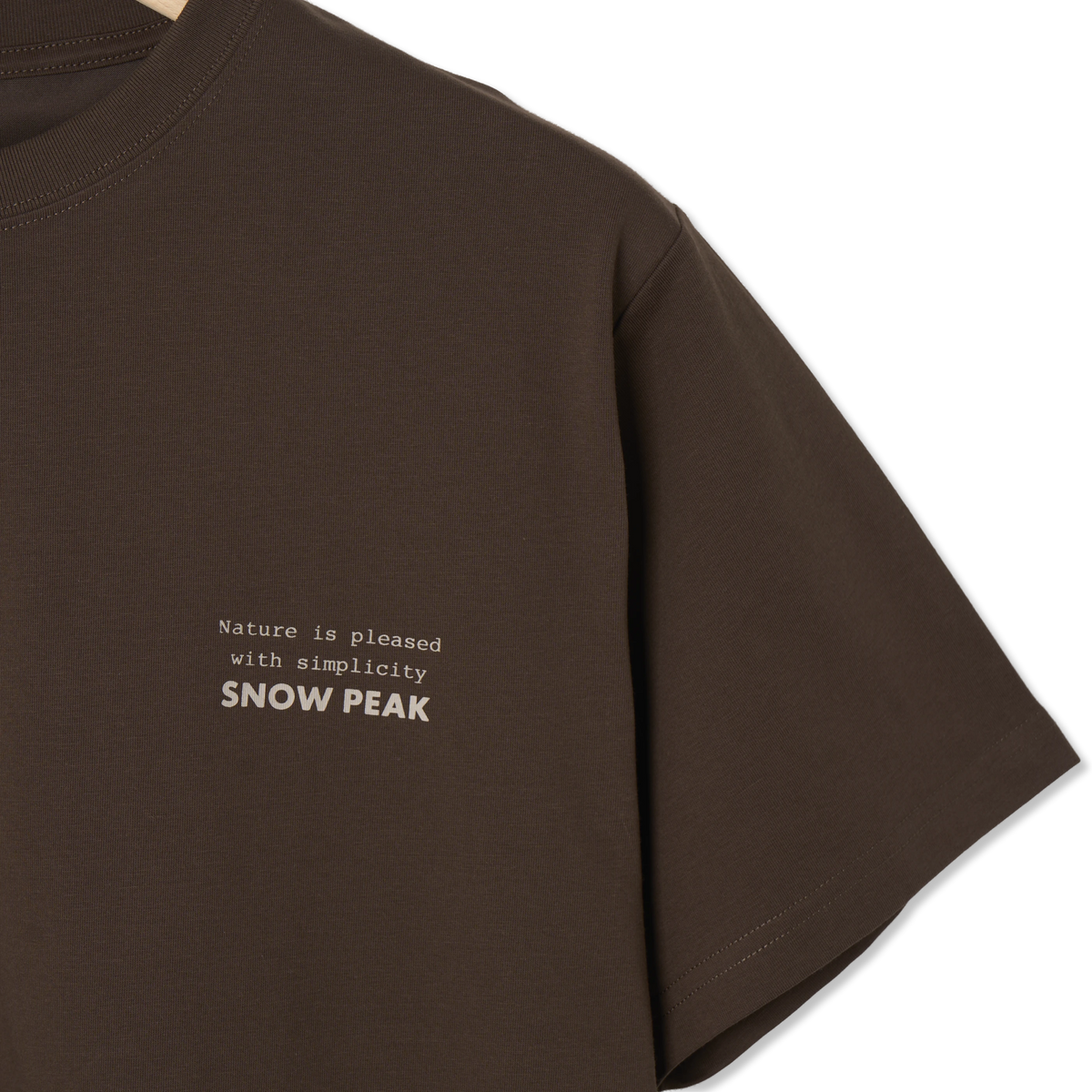 Snow Peak Elemental Balance T-Shirt Brown - Detail 4
