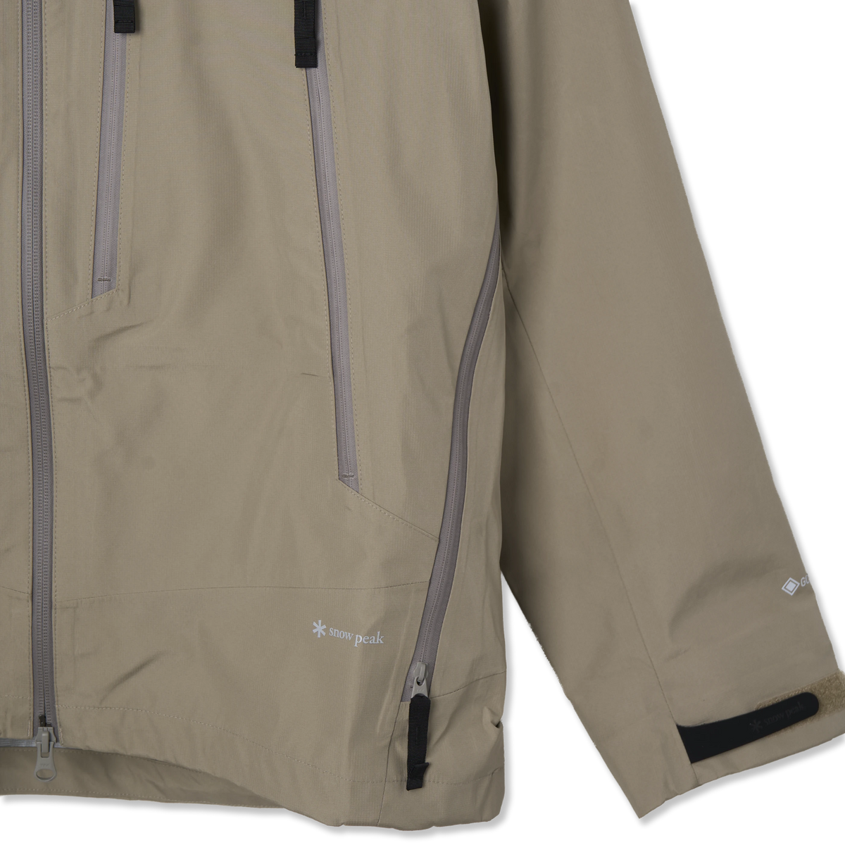 Snow Peak GORE-TEX Rain Jacket Greige - Detail 3