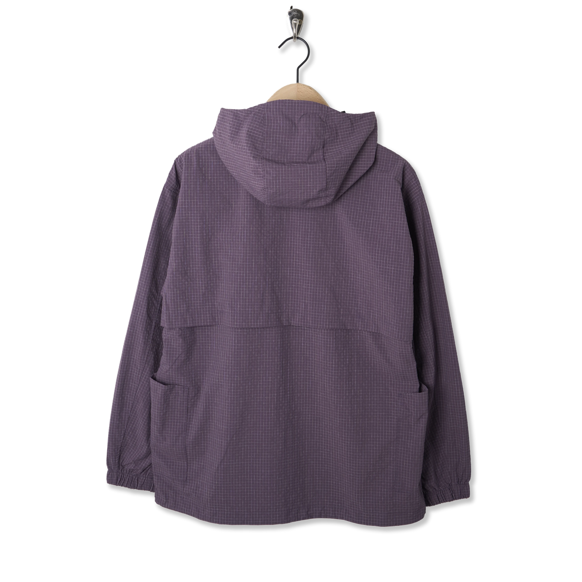 Snow Peak Kasuri Ripstop Jacket Dark Purple - Back