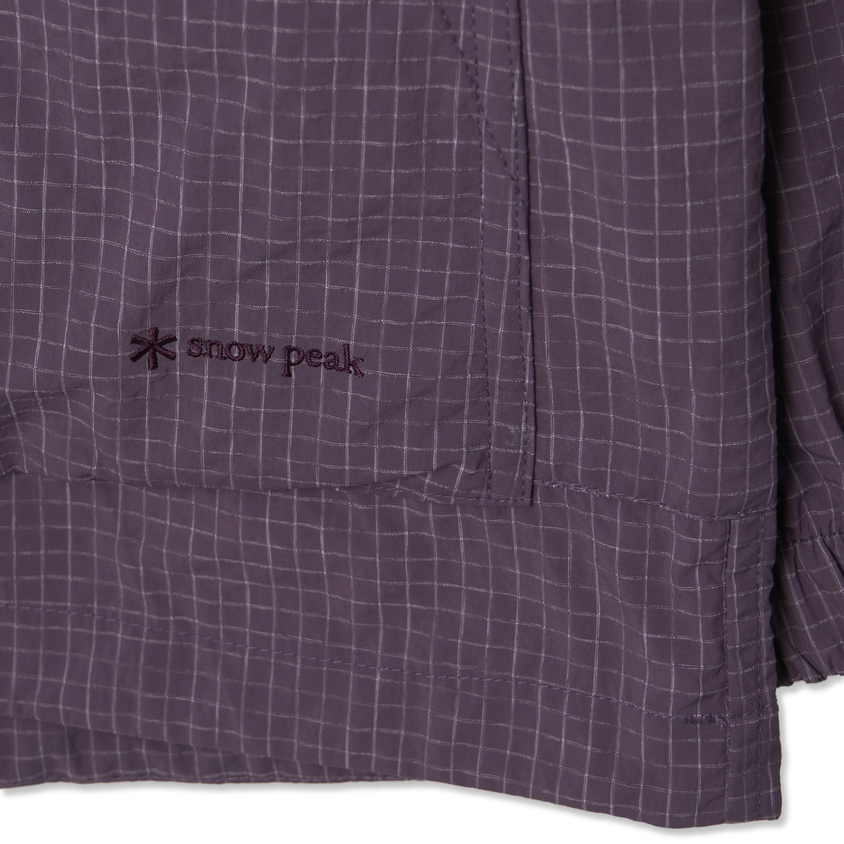 Snow Peak Kasuri Ripstop Jacket Dark Purple - Detail 4