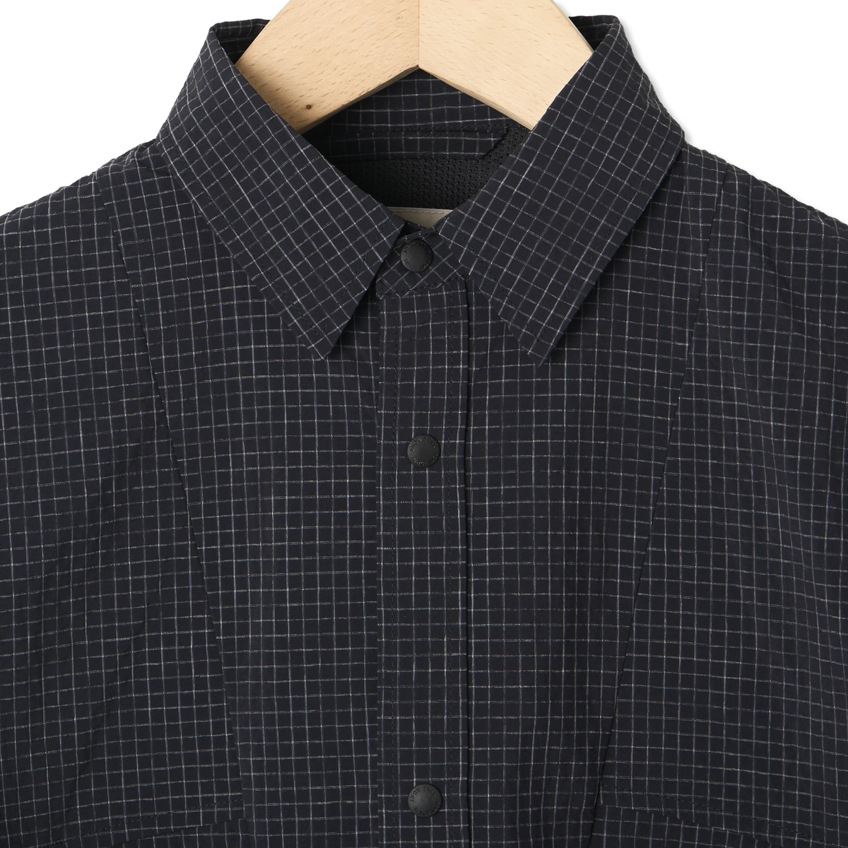 Snow Peak Kasuri Ripstop Shirt Black - Detail 2