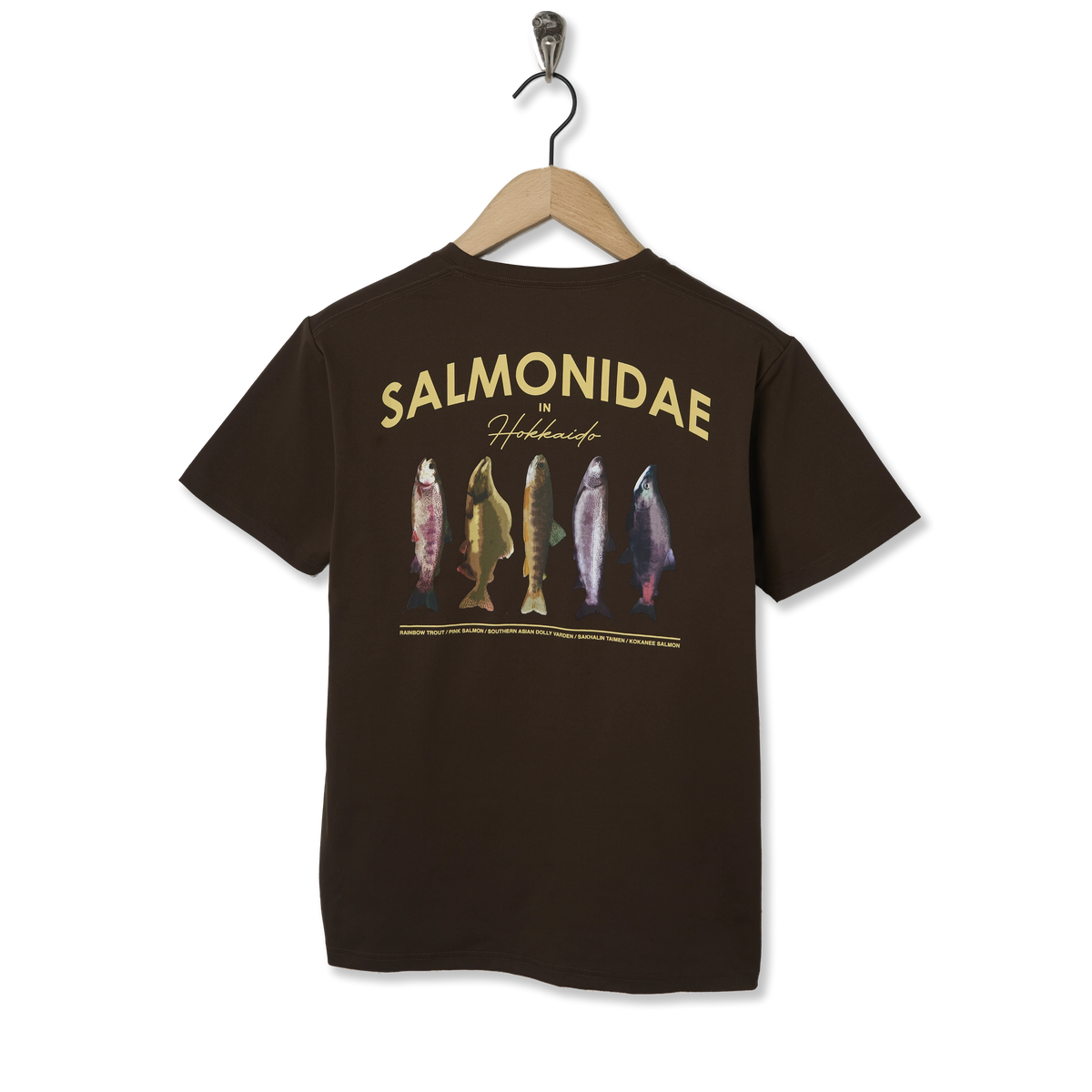 Snow Peak Northland Trout Dry T-Shirt Brown - Back