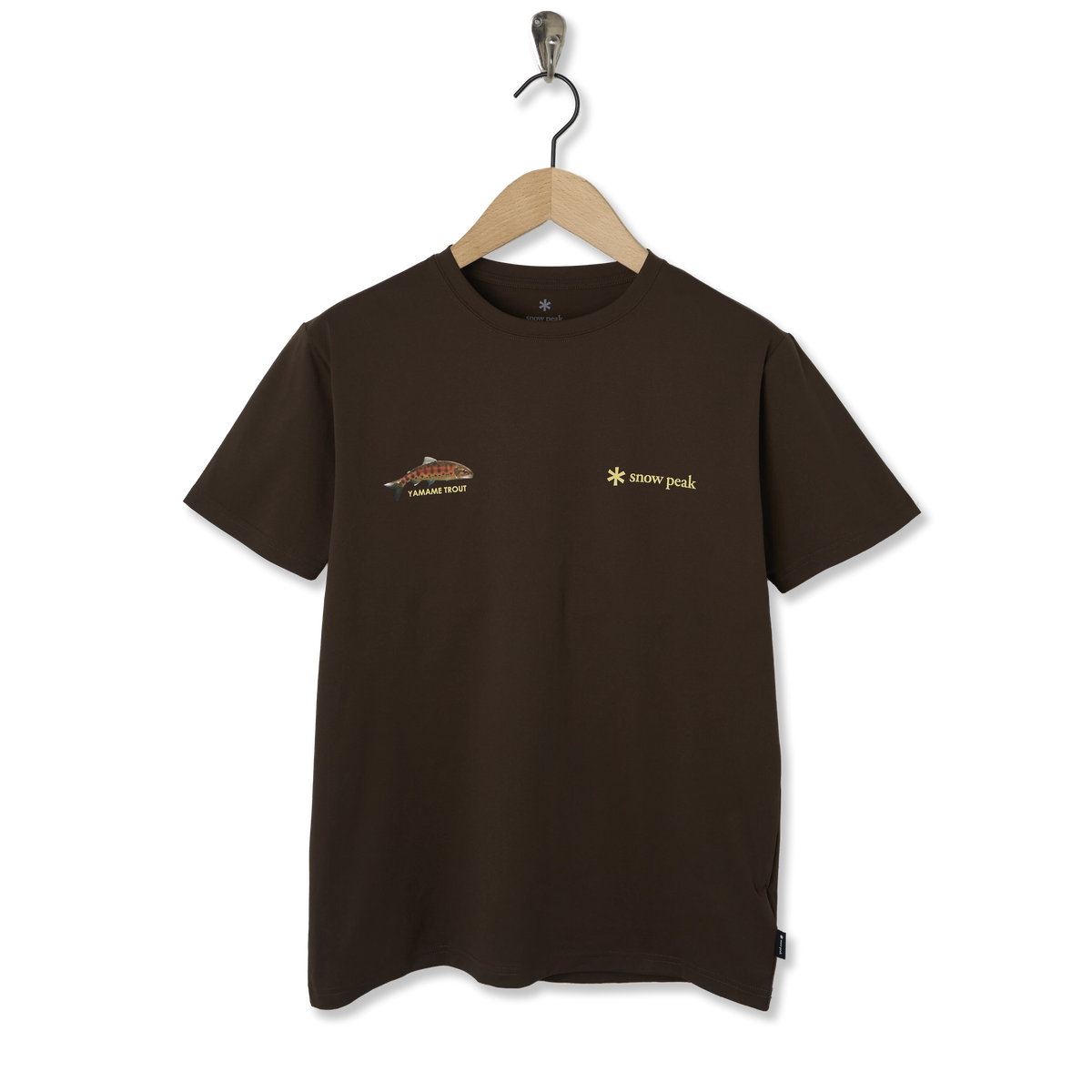 Snow Peak Northland Trout Dry T-Shirt Brown - Front