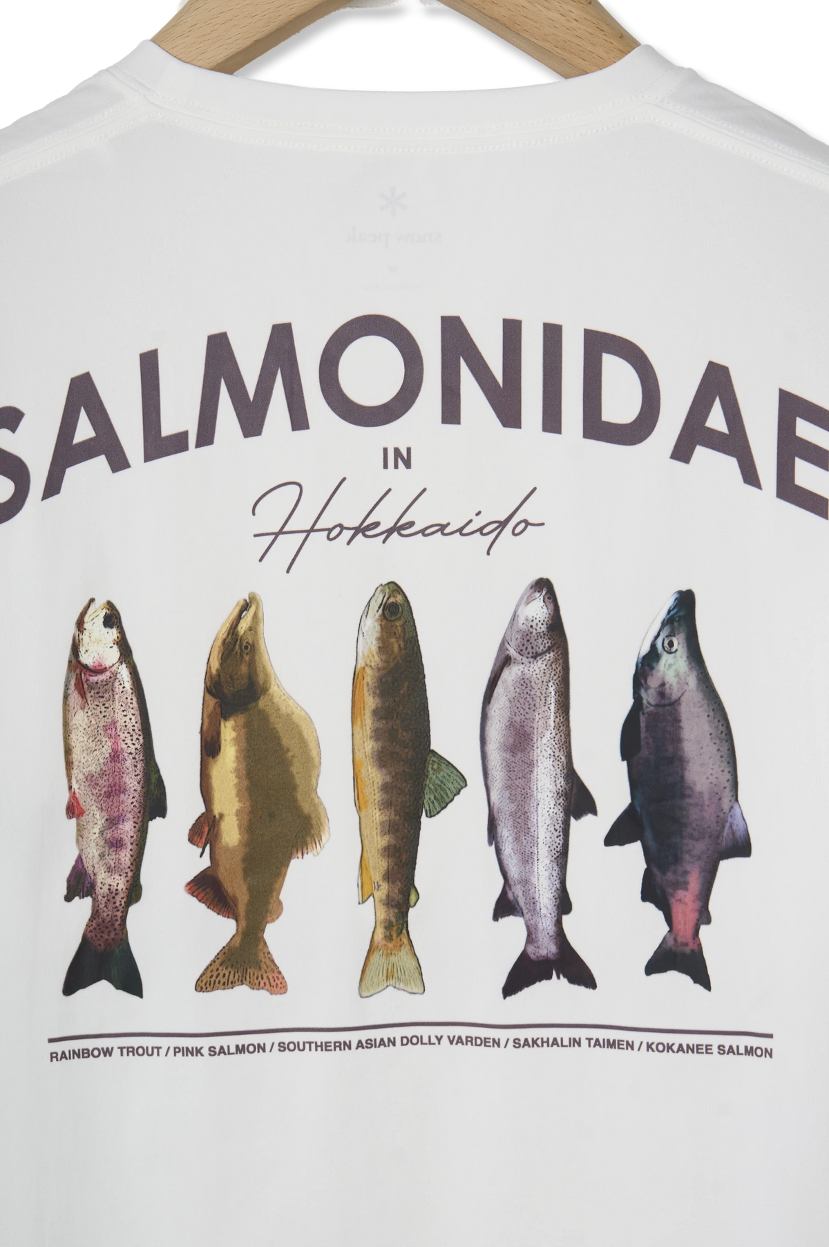 Snow Peak Northland Trout Dry T-Shirt Off White - Detail 2