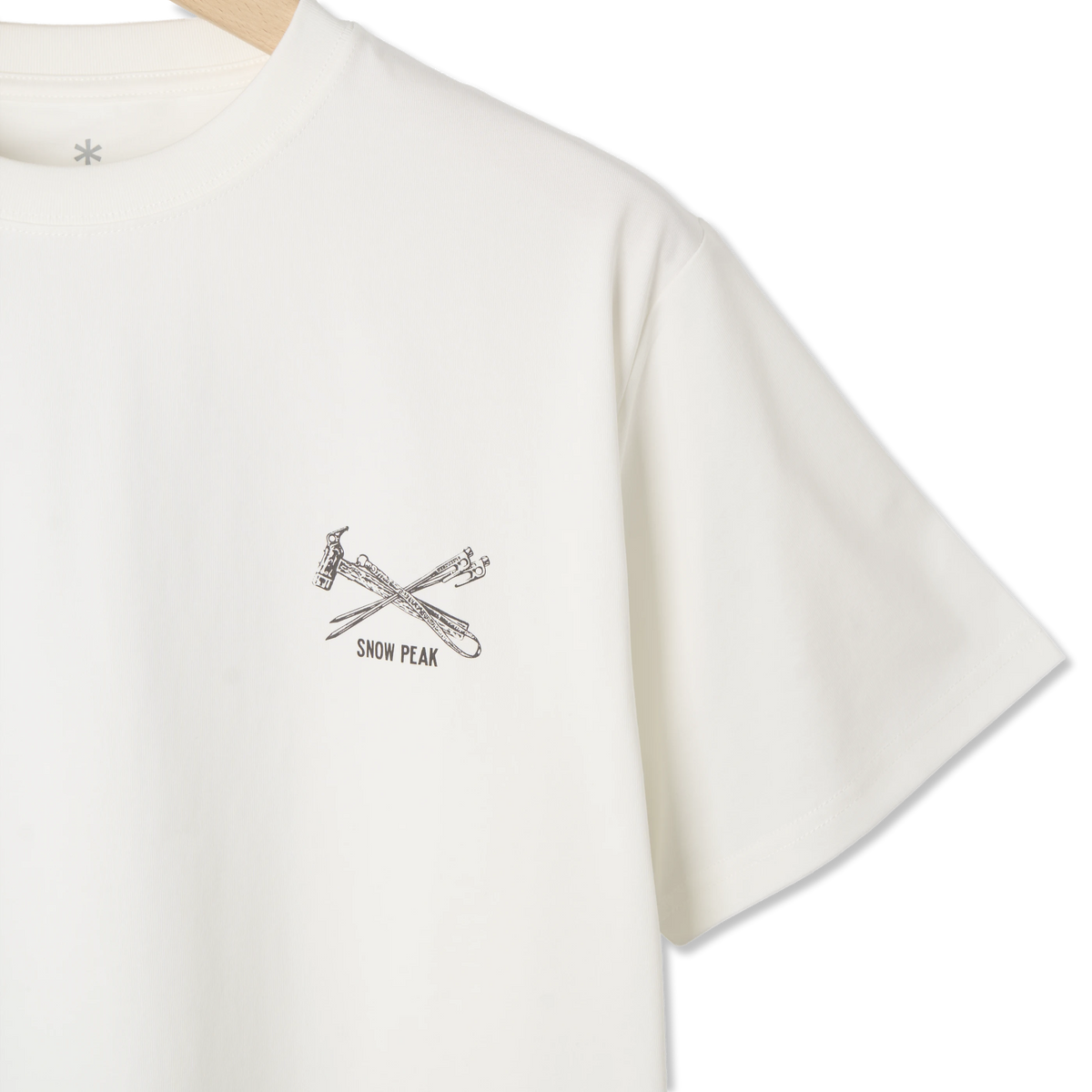 Snow Peak Pegs & Hammer T-Shirt Off White - Detail 2