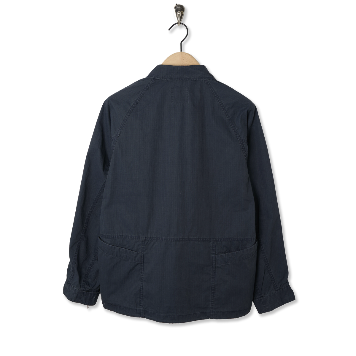 Snow Peak Pigment Washed Jacket Navy - Back
