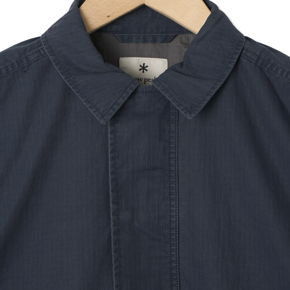 Snow Peak Pigment Washed Jacket Navy - Detail 2