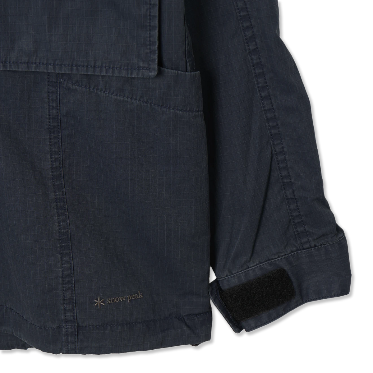 Snow Peak Pigment Washed Jacket Navy - Detail 3