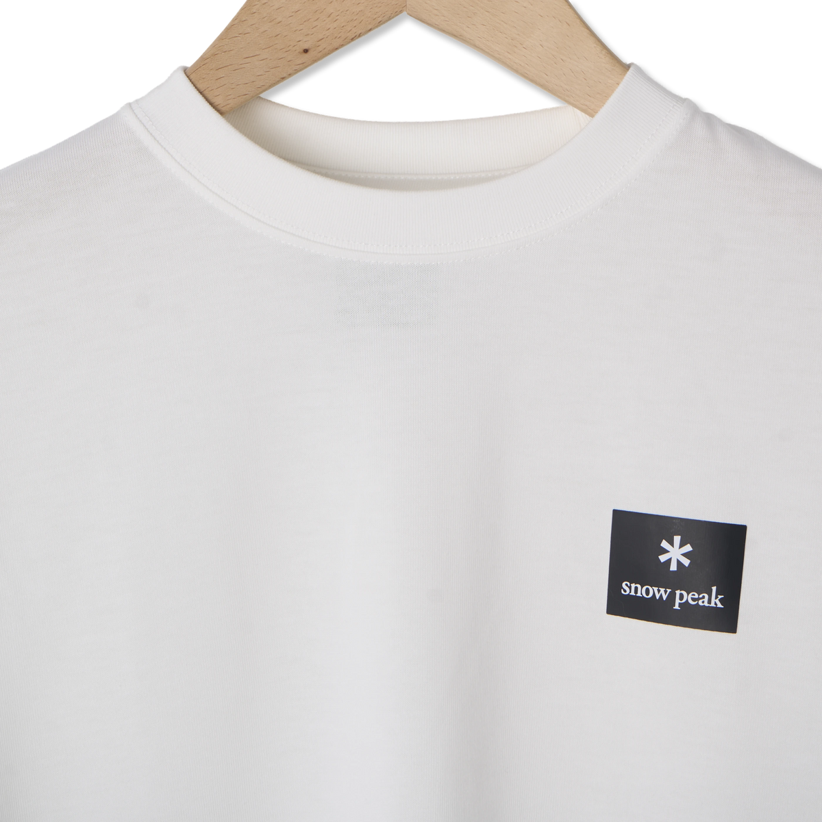 Snow Peak Standard Square Logo T-Shirt Off White - Detail 2