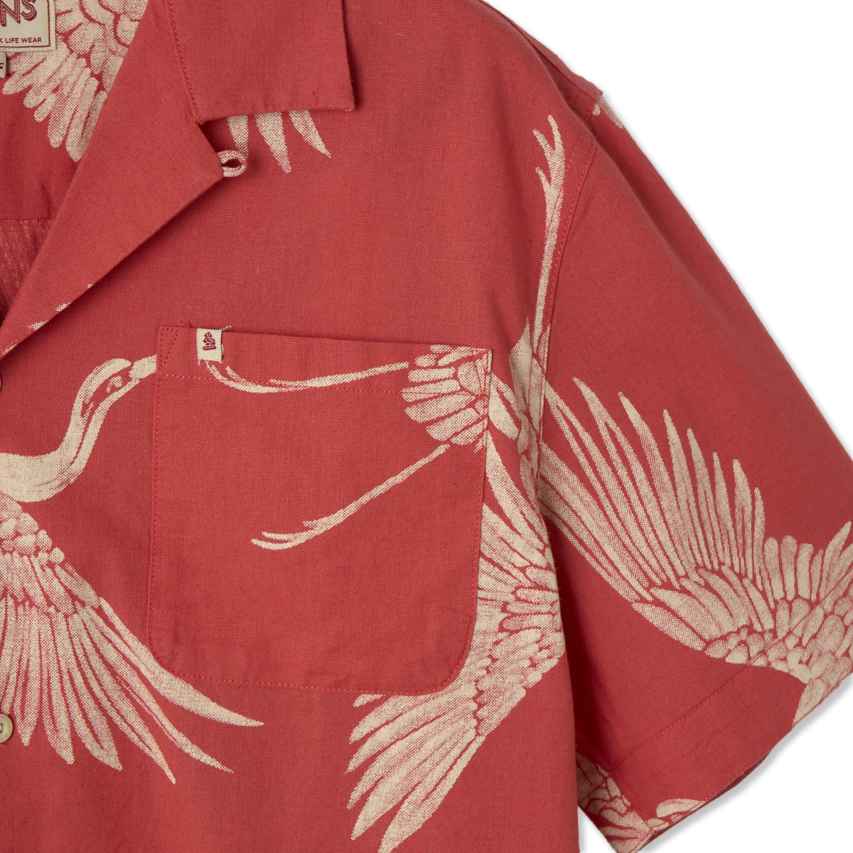 &Sons New Flight Print Club Shirt Multi - Detail 3