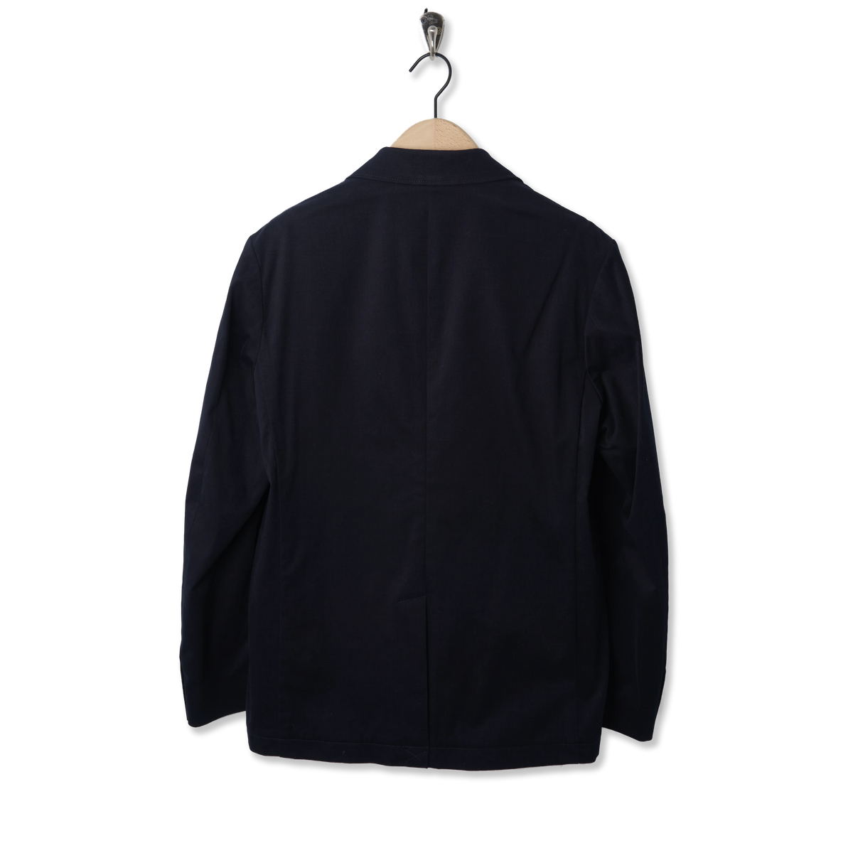 Sunspel Brushed Cotton Blazer Navy - Back