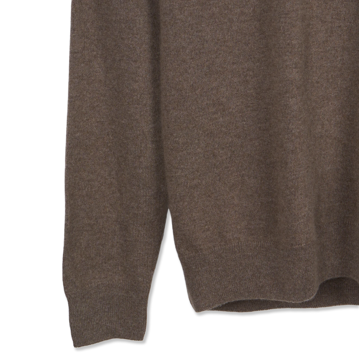 Sunspel Cashmere Polo Taupe - Detail 2