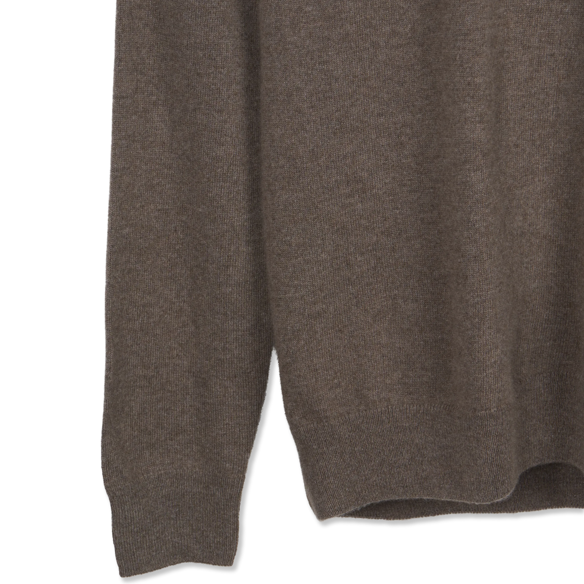 Sunspel Cashmere Polo Taupe - Detail 3