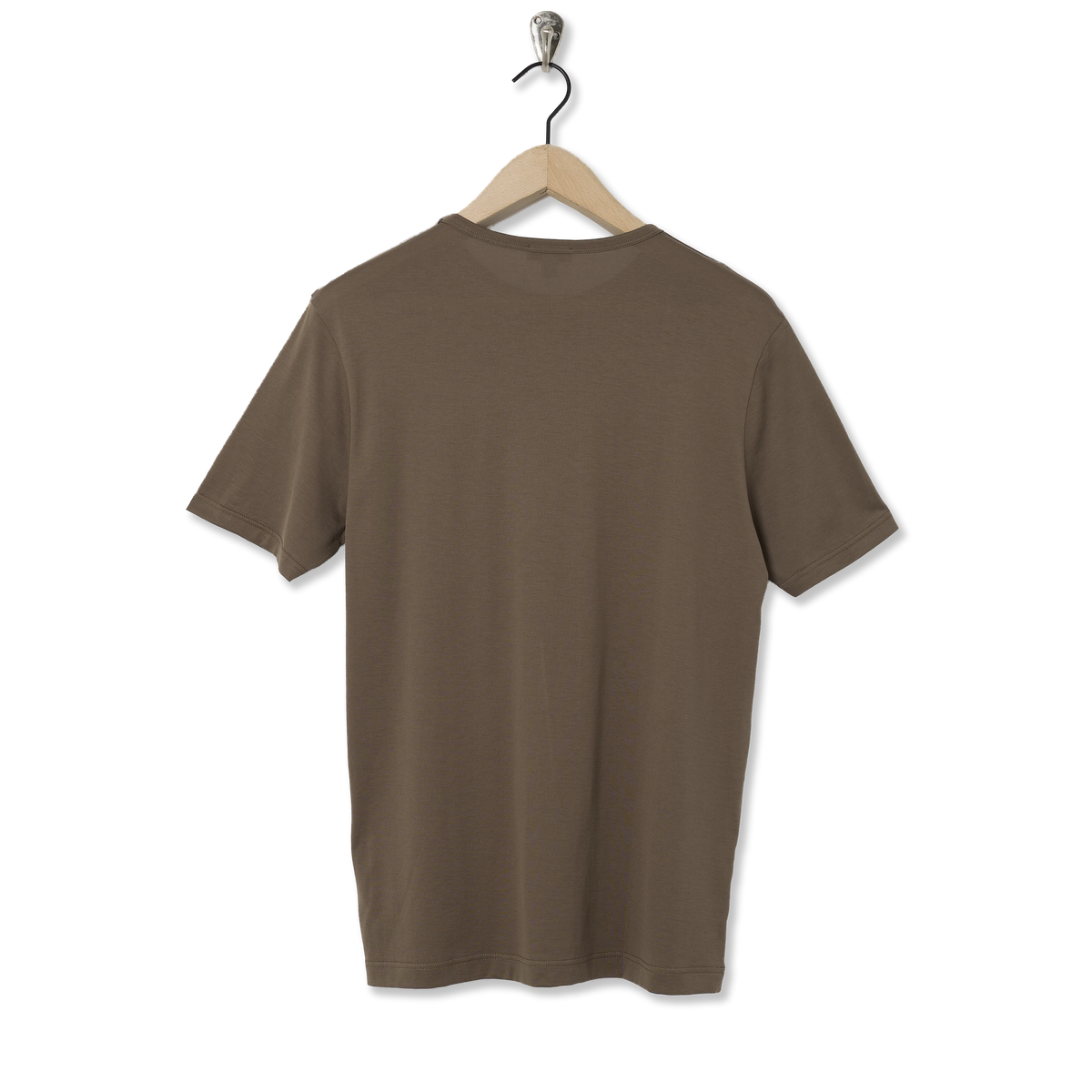 Sunspel Classic Crew T-Shirt Dark Cedar - Back