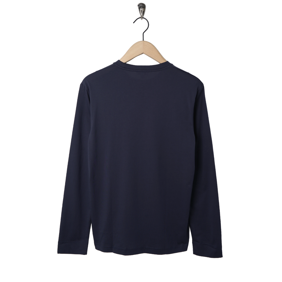 Sunspel LS Riviera T-Shirt Navy - Back