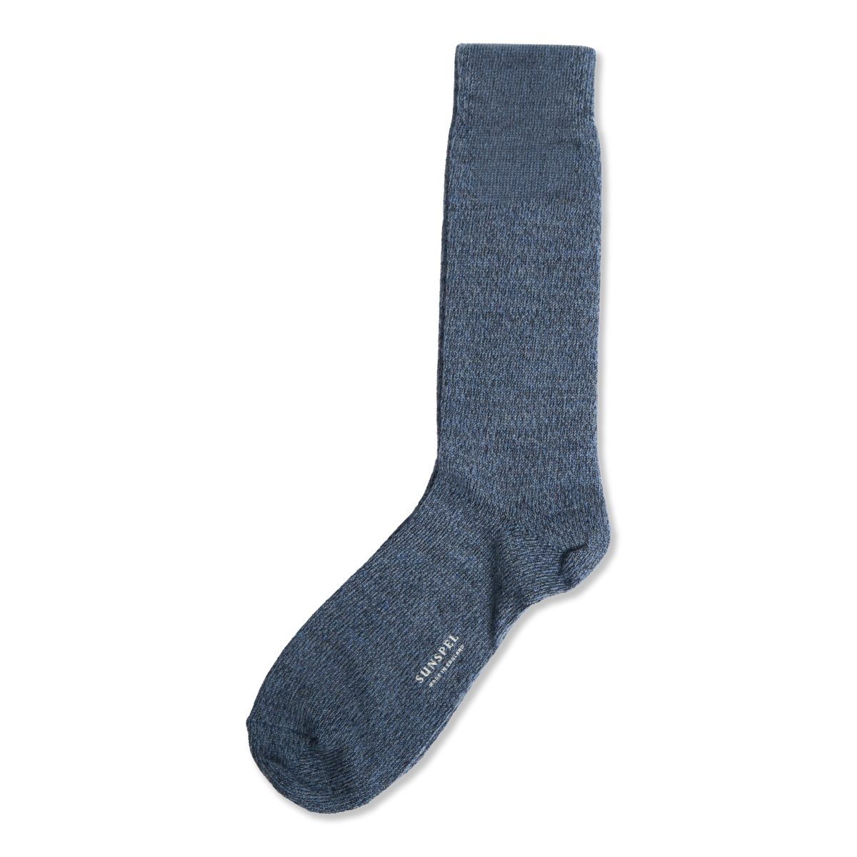 Sunspel Merino Wool Socks Blue Slate - Front