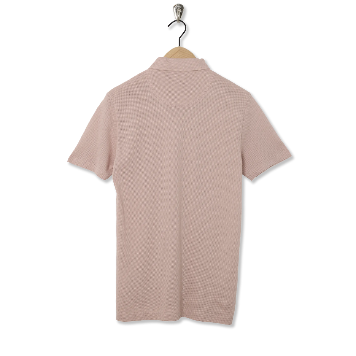 Sunspel SS Riviera Polo Pale Pink - Back
