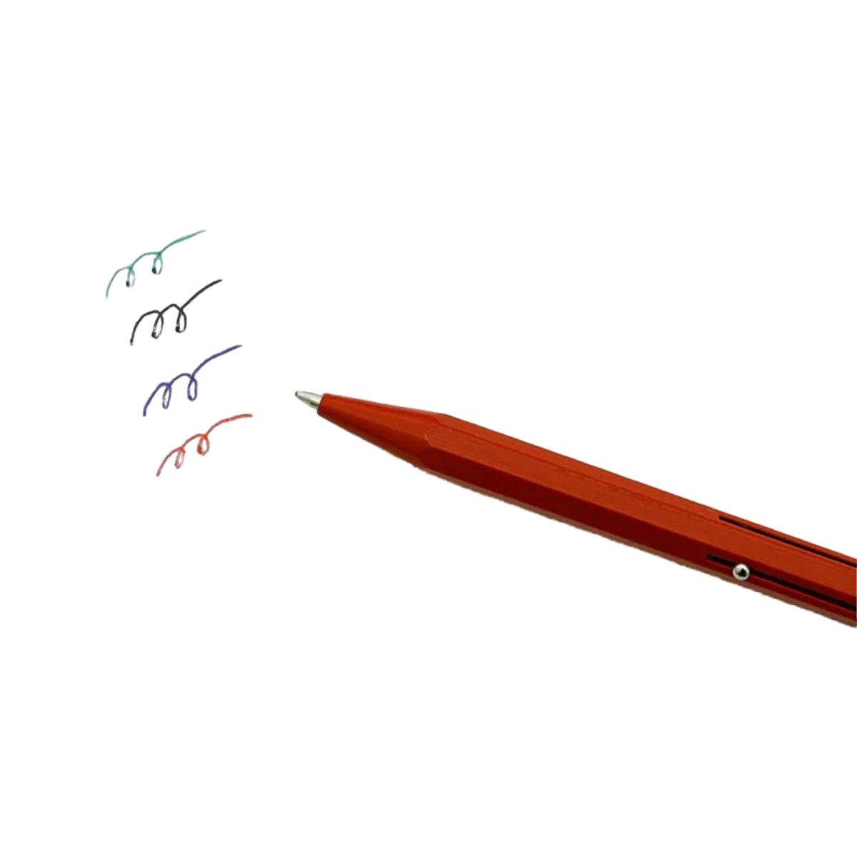 Hightide 4-Colour Ballpoint Pen Red - View 2