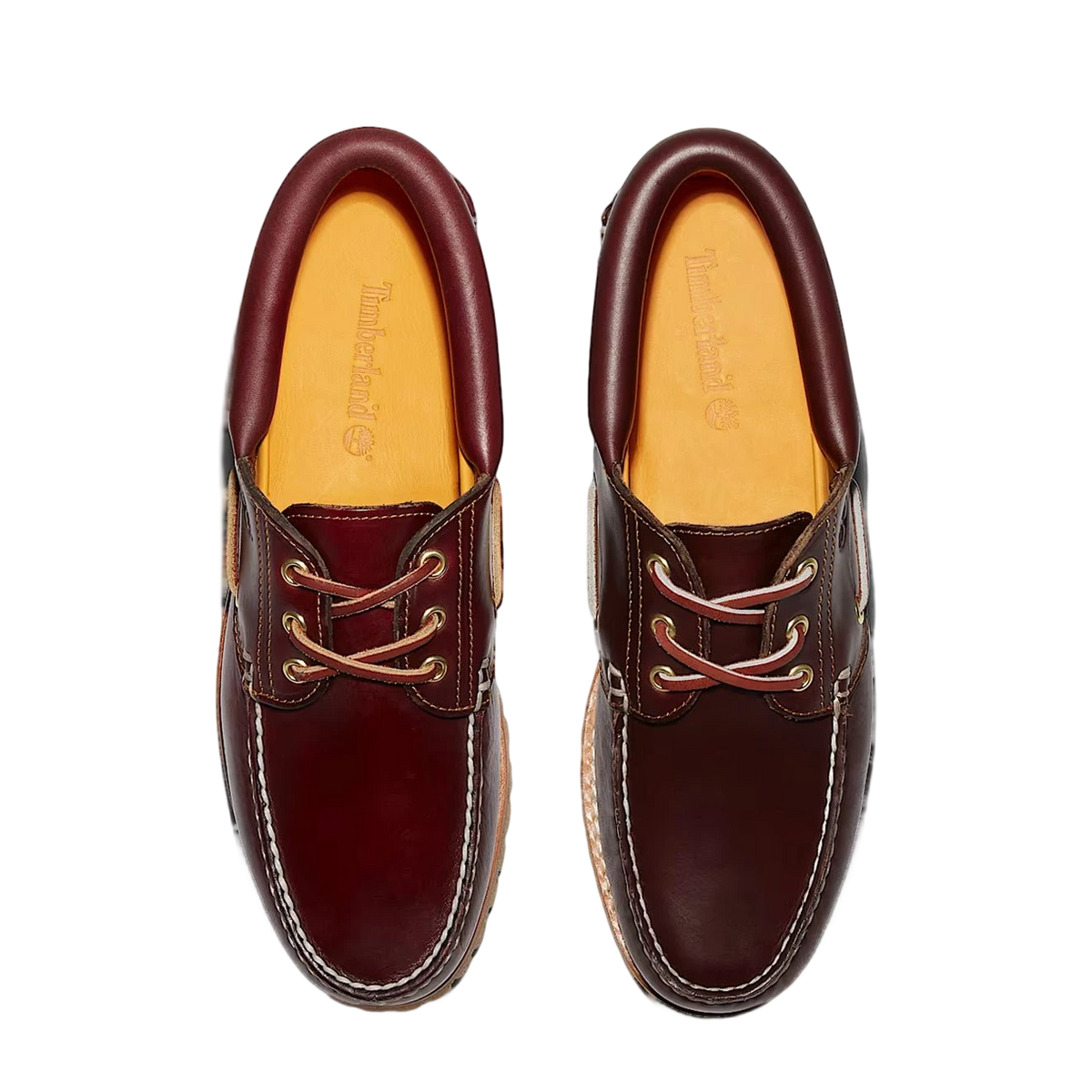 Timberland Authentic 3-Eye Lug Handsewn Boat Shoe Burgundy - View 3