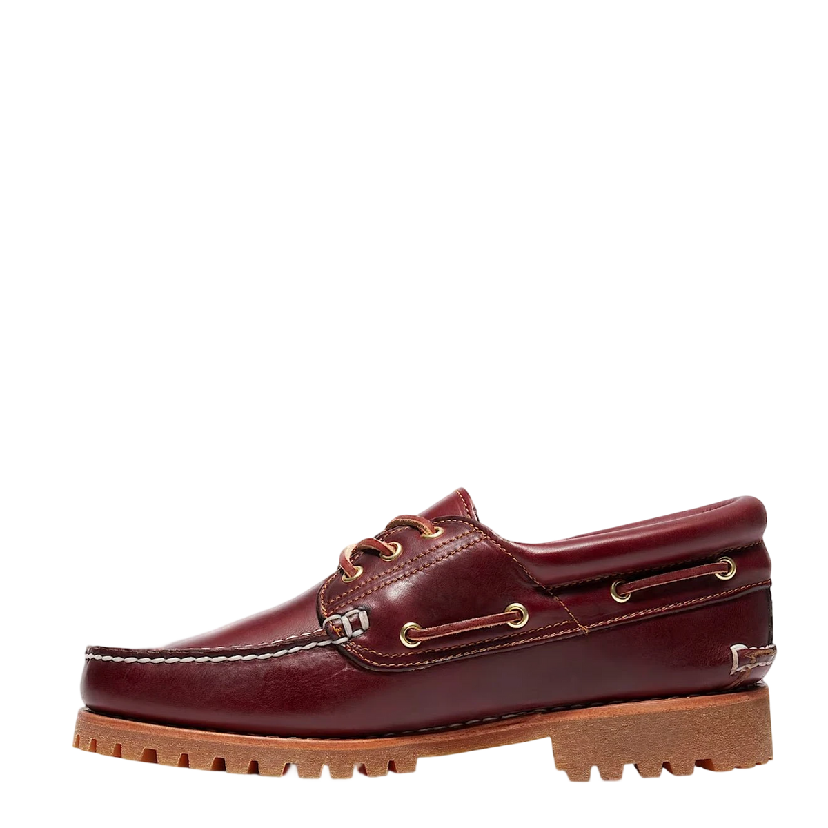 Timberland Authentic 3-Eye Lug Handsewn Boat Shoe Burgundy - View 6