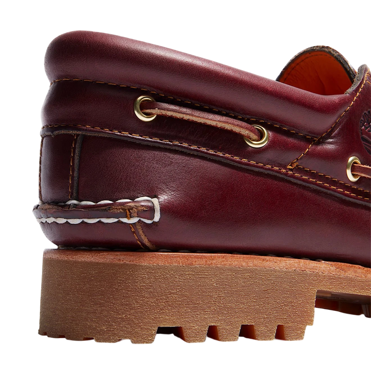 Timberland Authentic 3-Eye Lug Handsewn Boat Shoe Burgundy - View 7