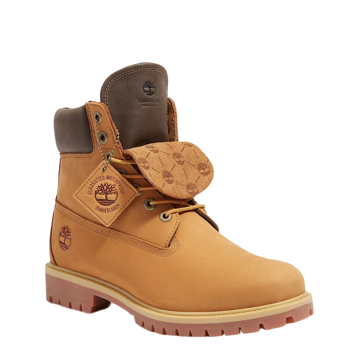 Timberland Mid Lace Waterproof Boot Wheat Nubuck - View 2