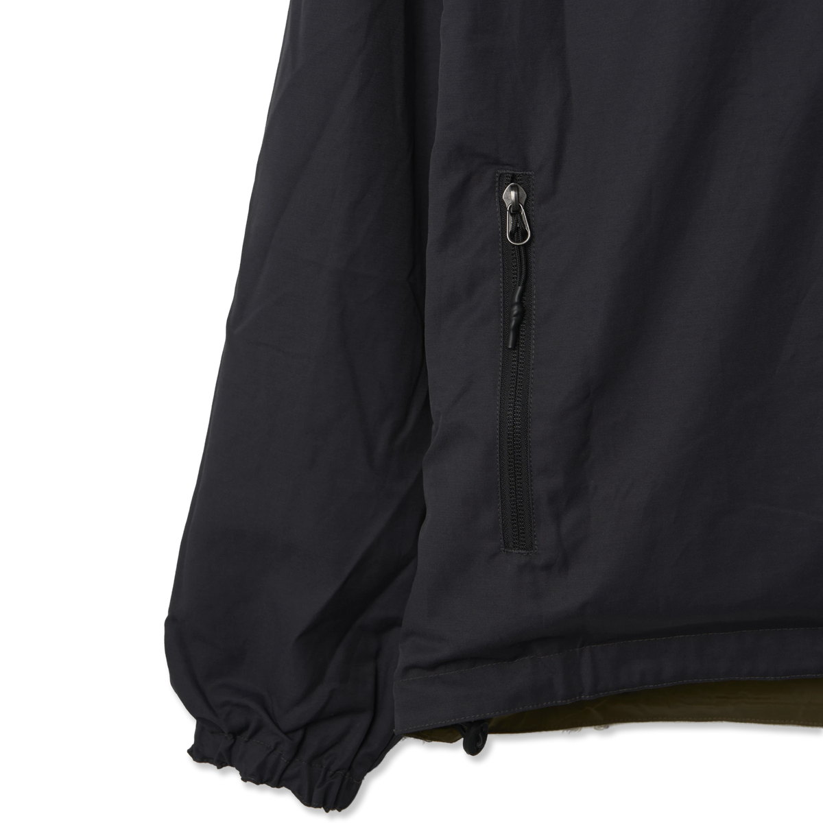 Taion Mountain Non Down Reversible Hooded Jacket Dark Olive / Dark Navy - Detail 5
