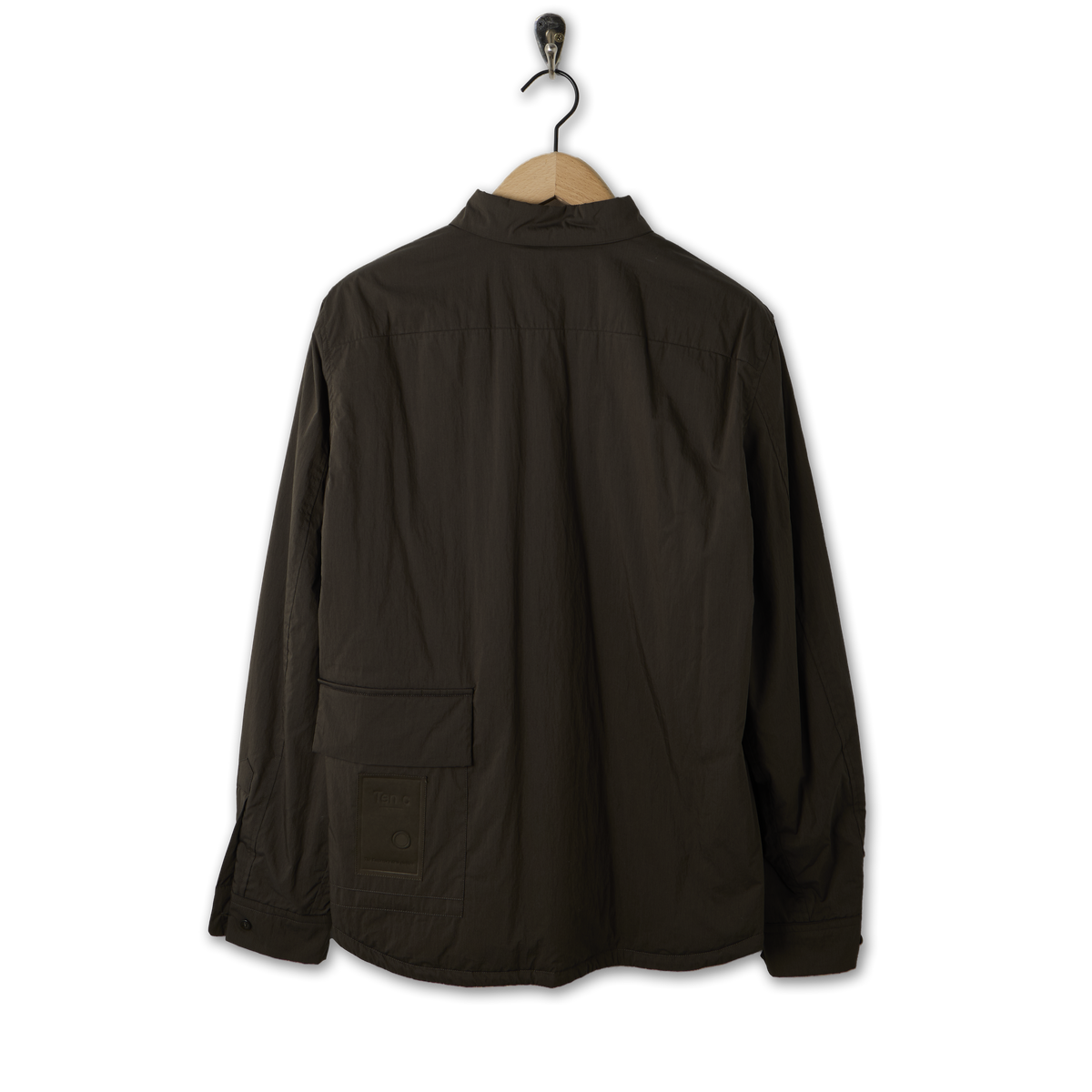 Ten C L/S Quited Camicia Imbottita Manica Shirt Green