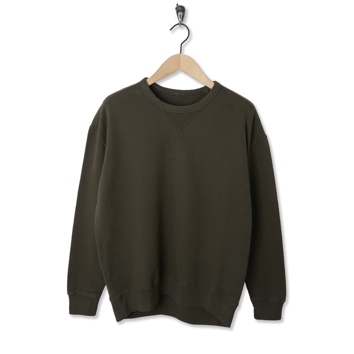 Ten C Felpa Girocollo Chiusa Crew Sweat Lizard Green - Front