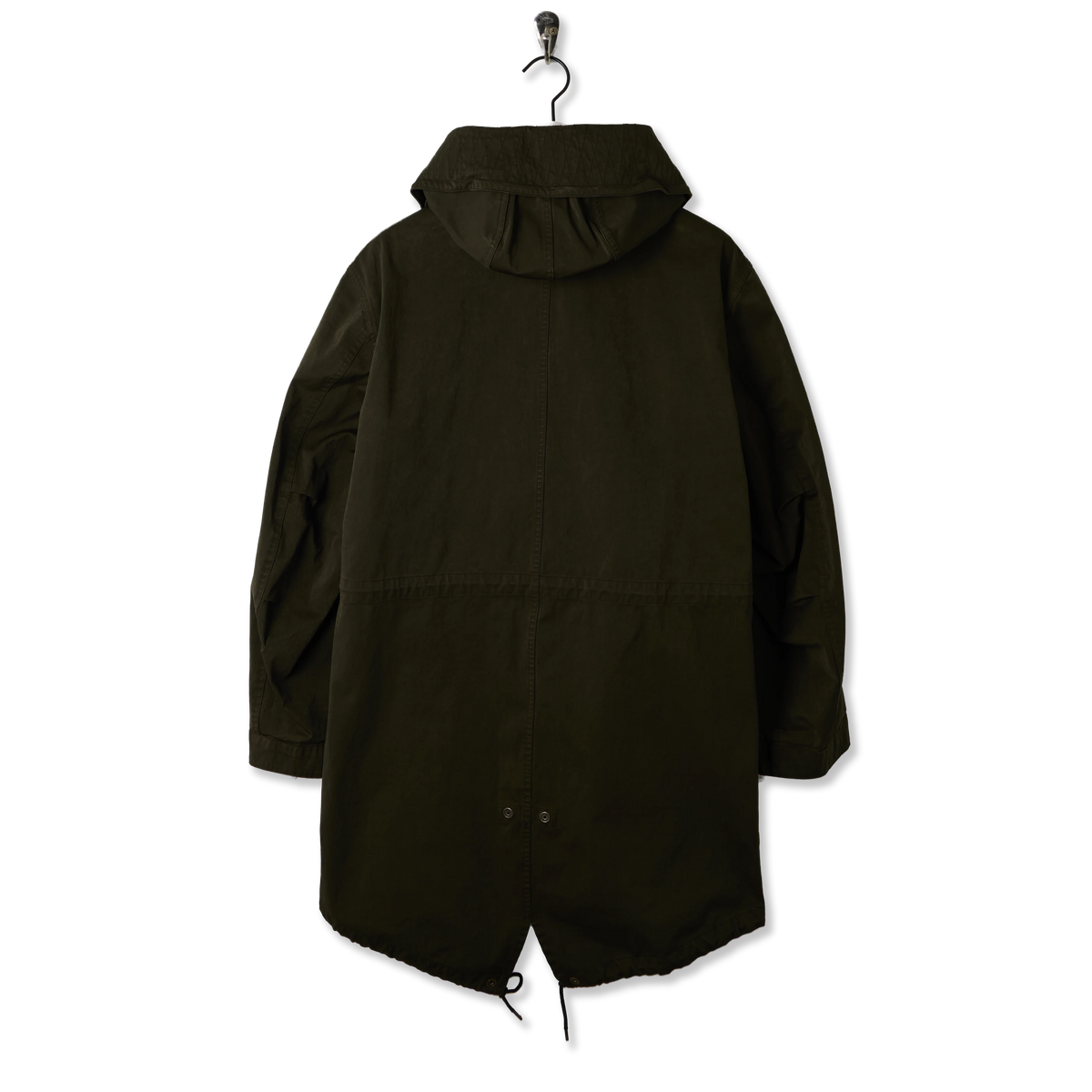 Ten C Hooded Parka Jacket Green - Back